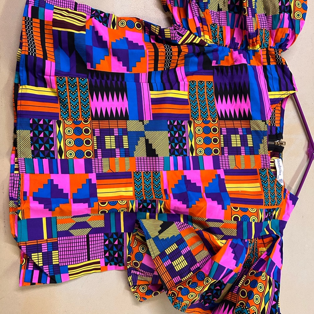 Shenbolen Colorful Patterned shirt XXL